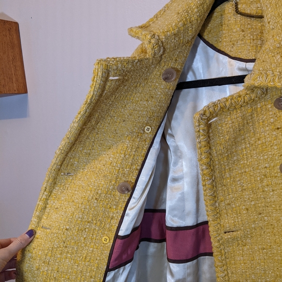 Vintage J Crew Wool Tweed Coat - Picture 9 of 13